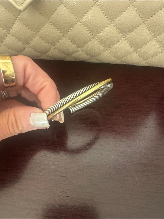 Accessories - David Yurman crossover bracelet 5 mm 18carat gold and sterling silver